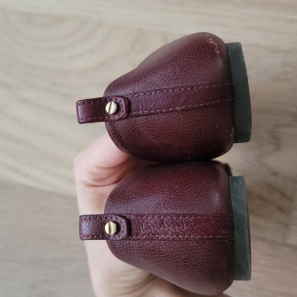 TORY BURCH  Burgundy Mini Miller flats - Picture 8 of 8